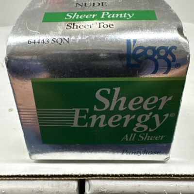 Leggs Sheer Energy All Sheer Toe Pantyhose Q Nude 64443 SQN Style 64402